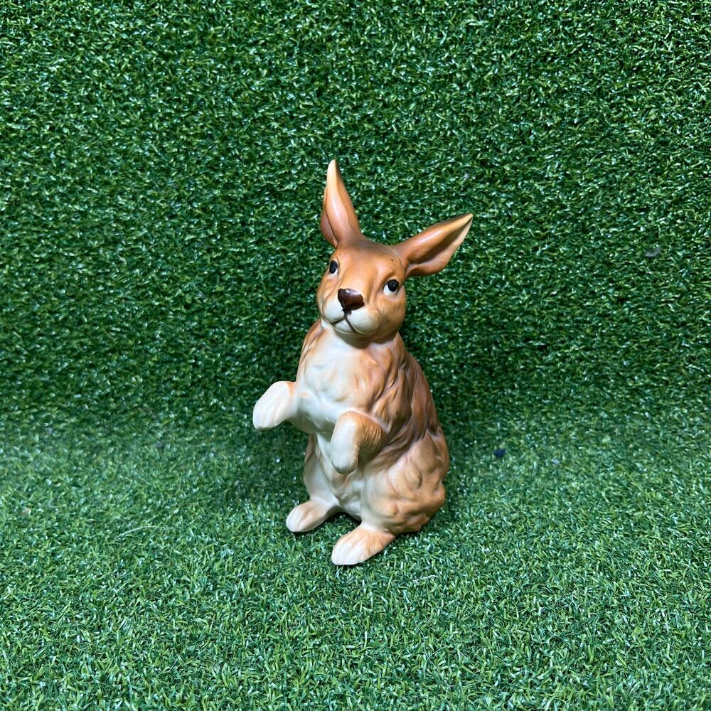 Vintage Lefton Ceramic Begging Bunny Figurine Japan H664